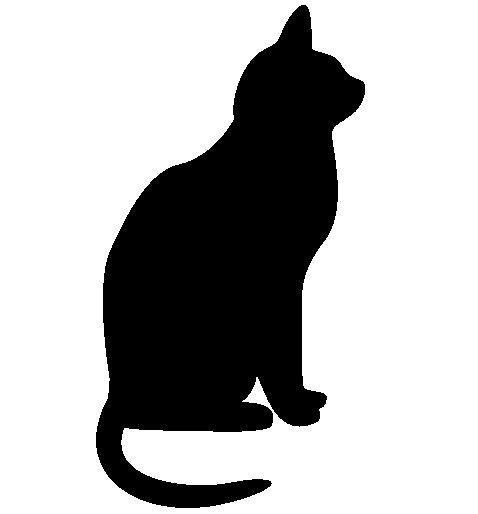 Black Cat Outline | Free download on ClipArtMag