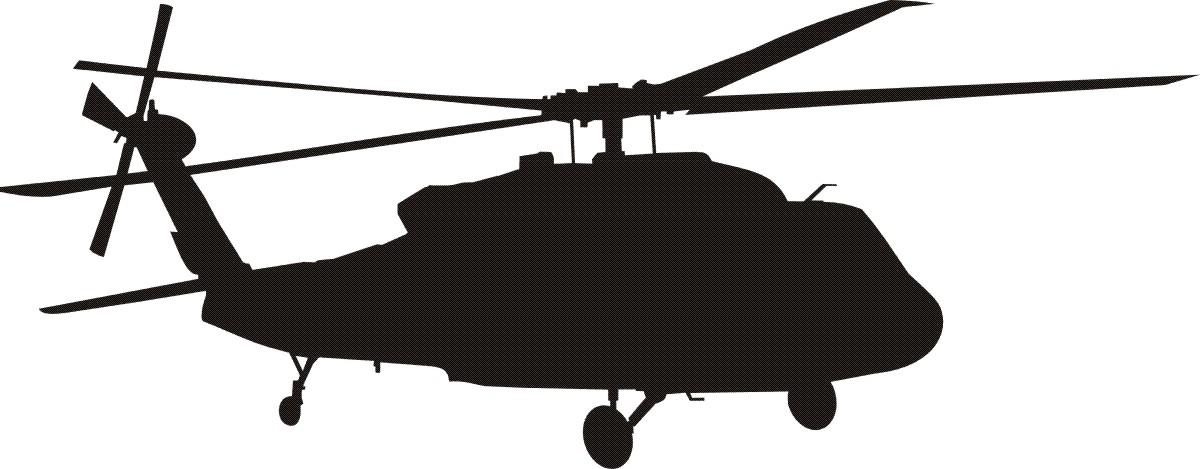 Black Hawk Helicopter Silhouette | Free download on ClipArtMag