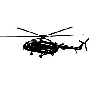 Black Hawk Helicopter Silhouette | Free download on ClipArtMag