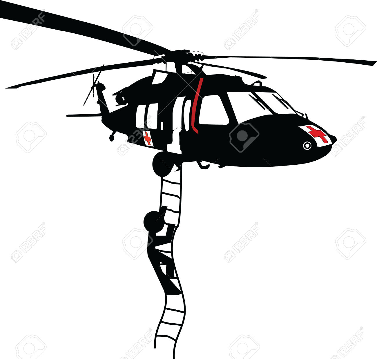 Black Hawk Helicopter Silhouette | Free download on ClipArtMag