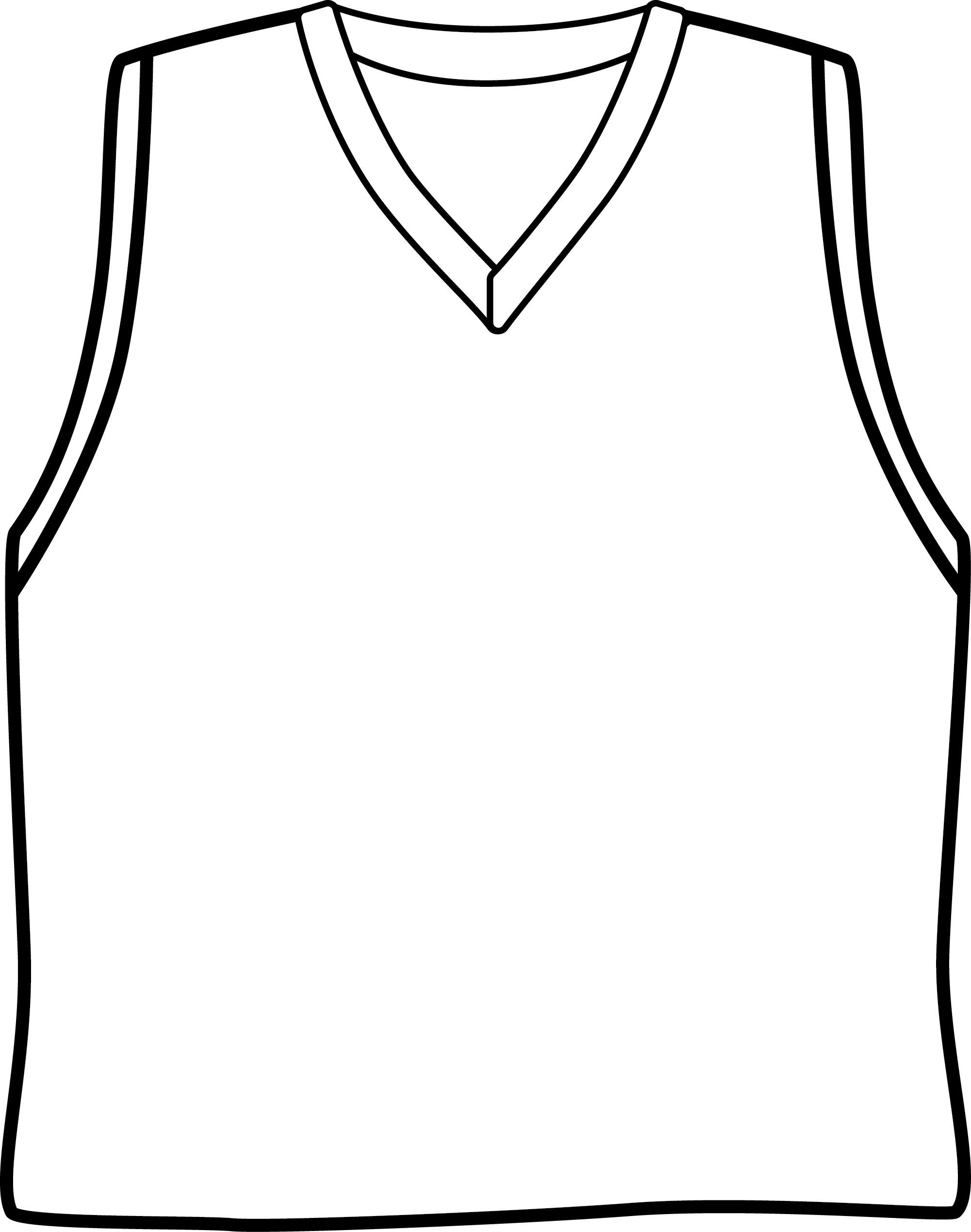Blank Basketball Jersey Clipart Free download on ClipArtMag