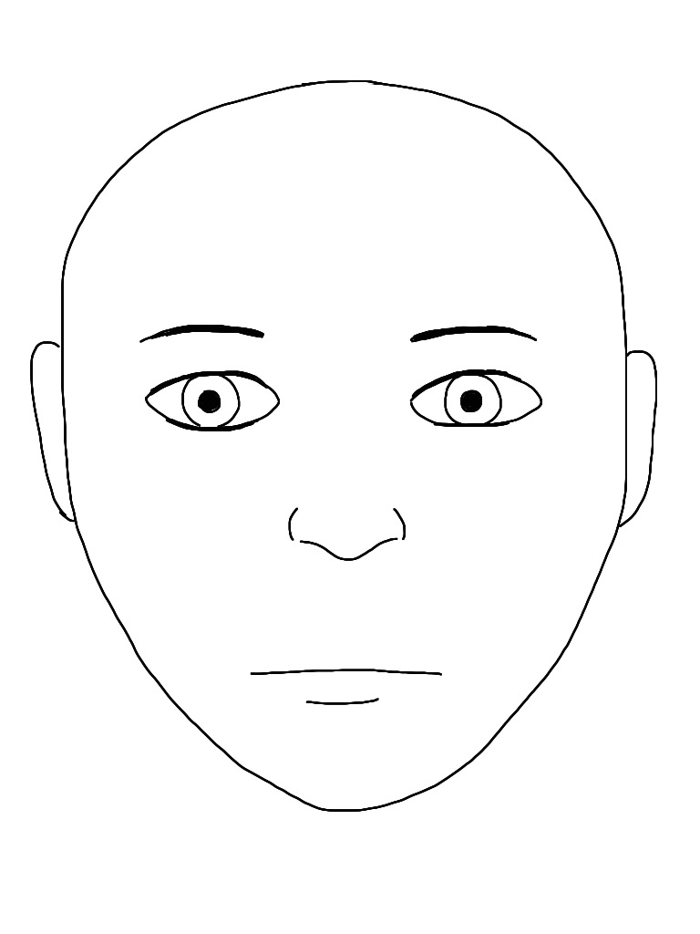 Blank Face Outline Free download on ClipArtMag