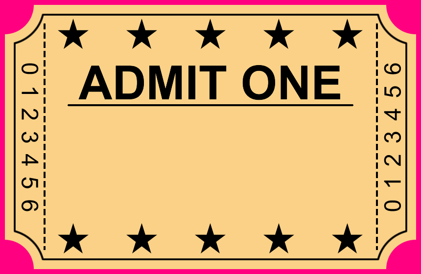 Movie Ticket Free Printable