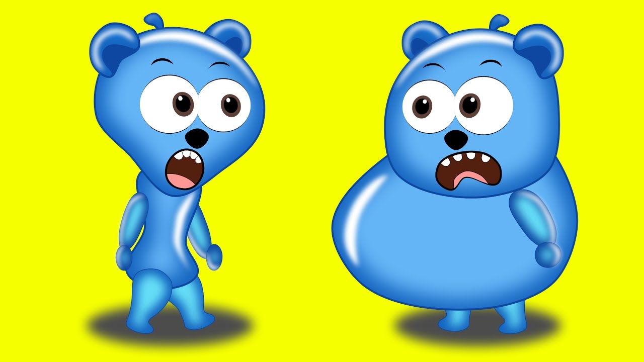 1280x720 gummy bear clipart blue