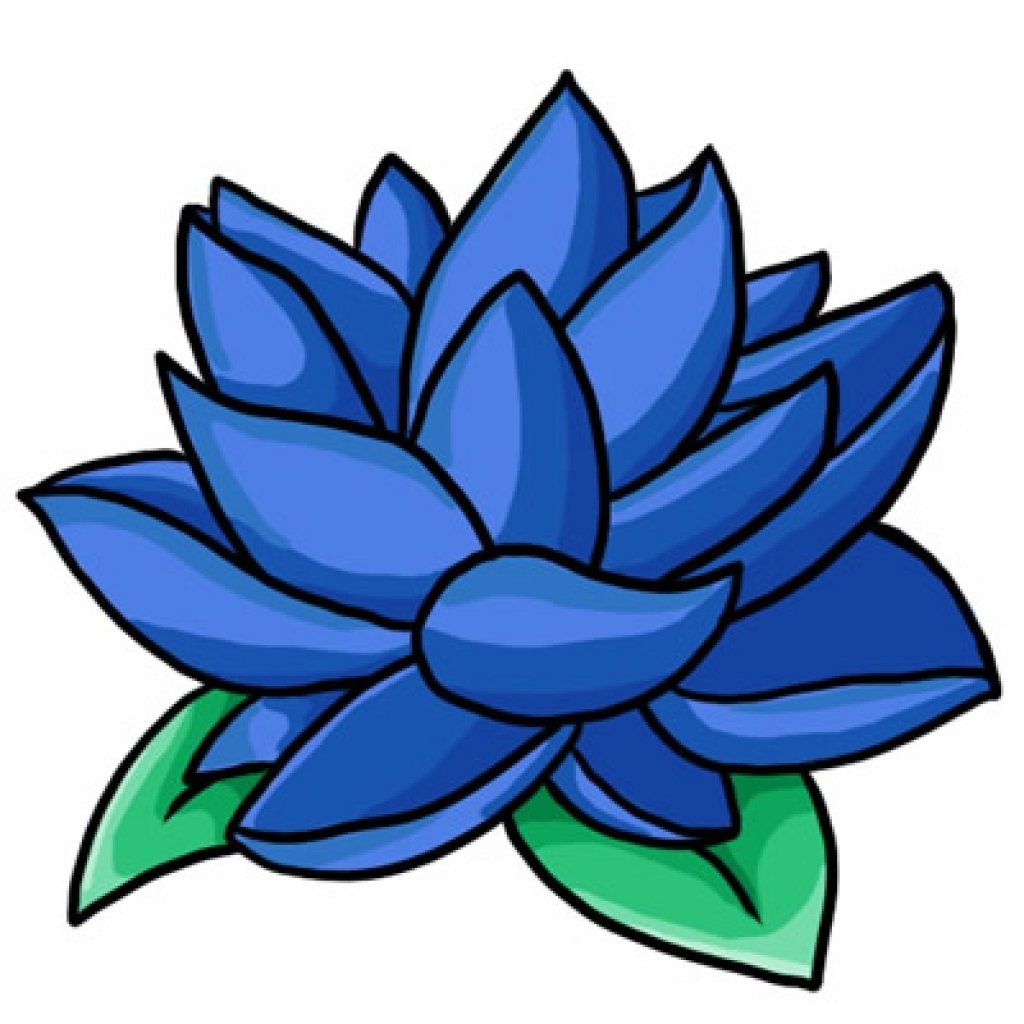 Blue Flower Border Clipart | Free download on ClipArtMag