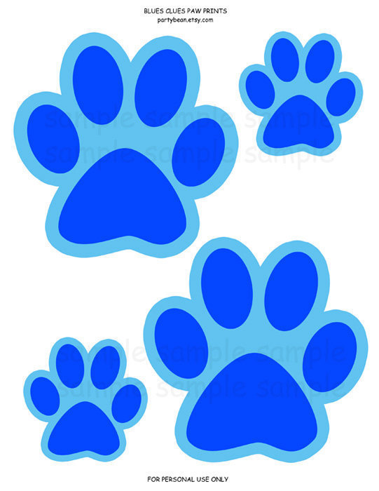 Blues Clues Paw Print Clipart Free Download On Clipartmag