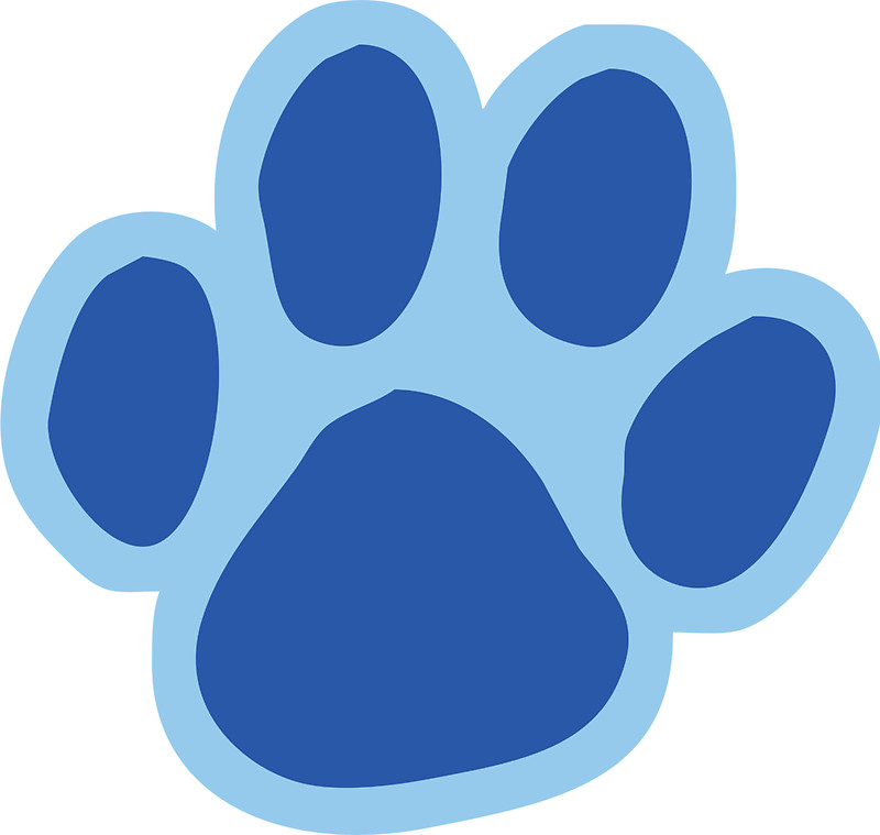 Blues Clues Paw Print Clipart Free download on ClipArtMag