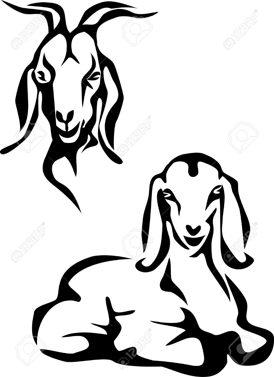 Boer Goat Outline | Free download on ClipArtMag