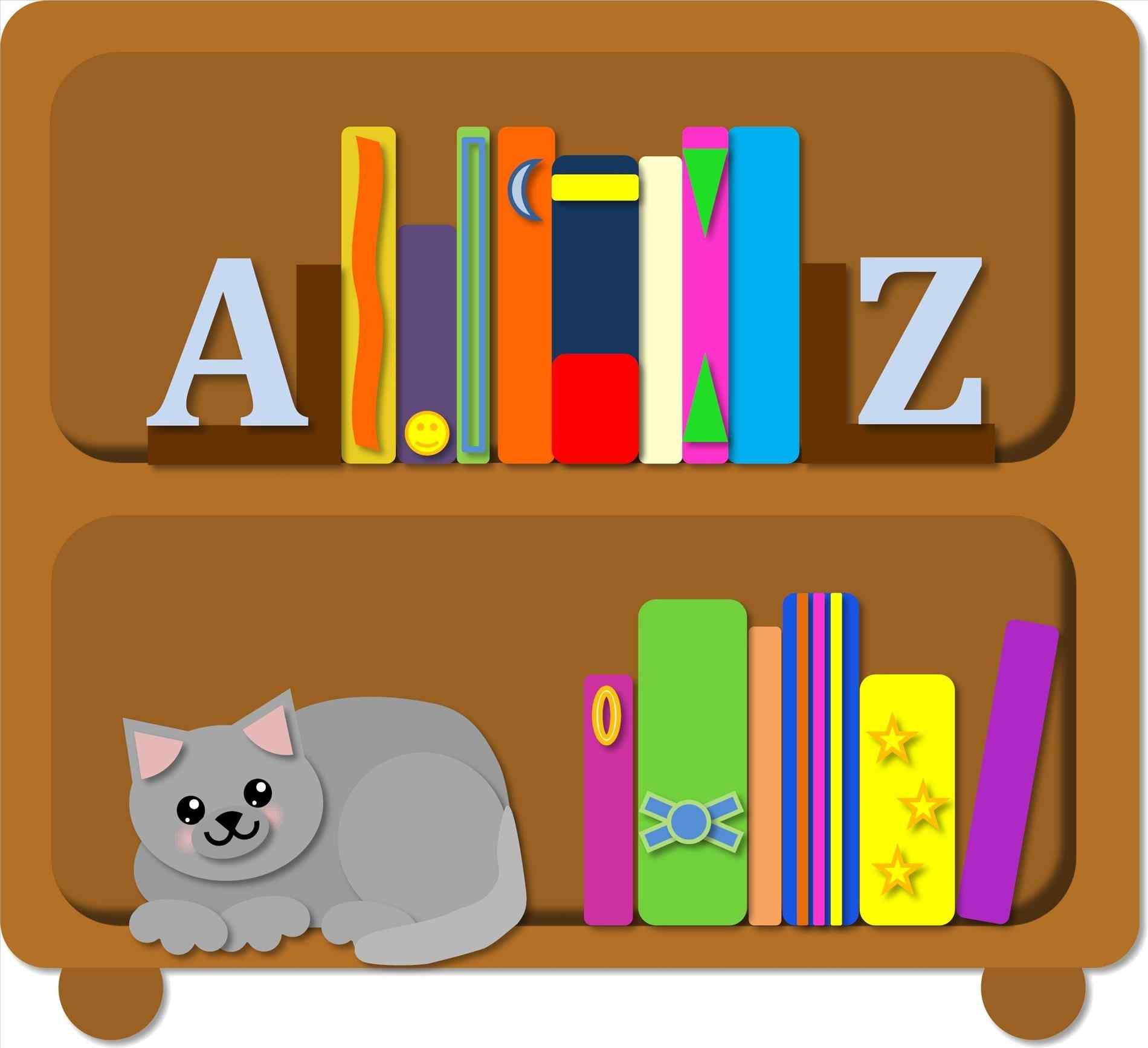 Bookshelves Clipart | Free download on ClipArtMag