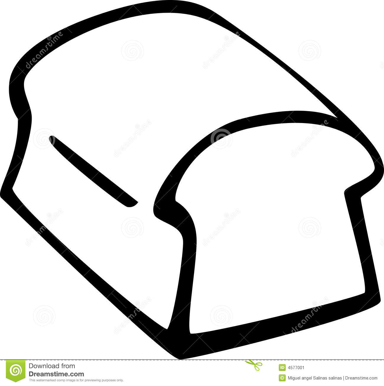 Bread Clipart Black And White Free download on ClipArtMag