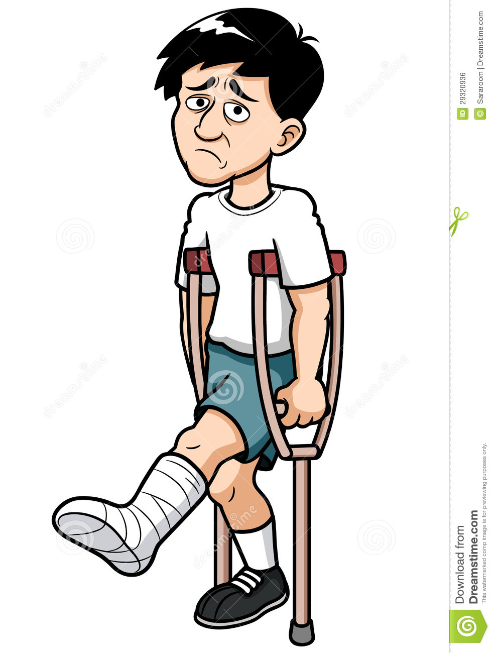 Broken Leg Cartoon Clipart | Free download on ClipArtMag
