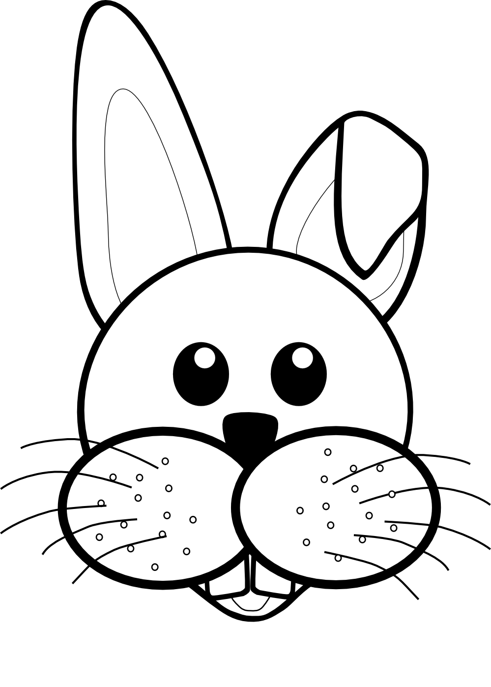 Bunny Clipart Black And White | Free download on ClipArtMag