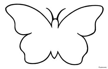Butterfly Outline Image | Free download on ClipArtMag