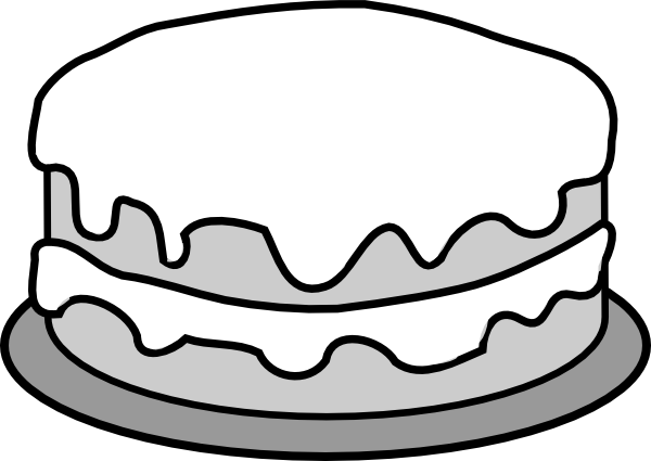 Cake Black And White Clipart | Free download on ClipArtMag