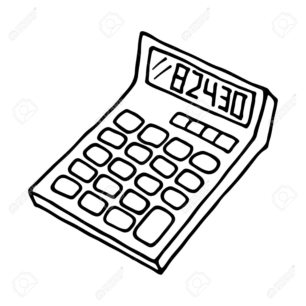 Calculator Clipart Black And White Free download on ClipArtMag