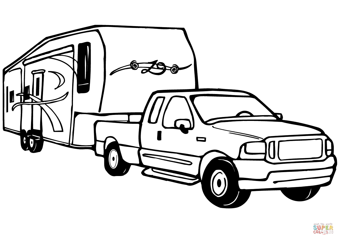 Camper Clipart Black White | Free download on ClipArtMag