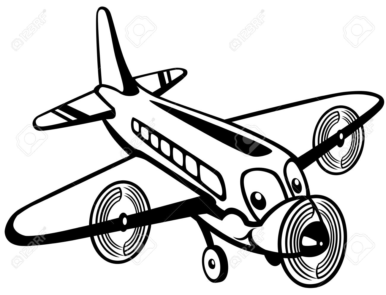 toy plane cartoon