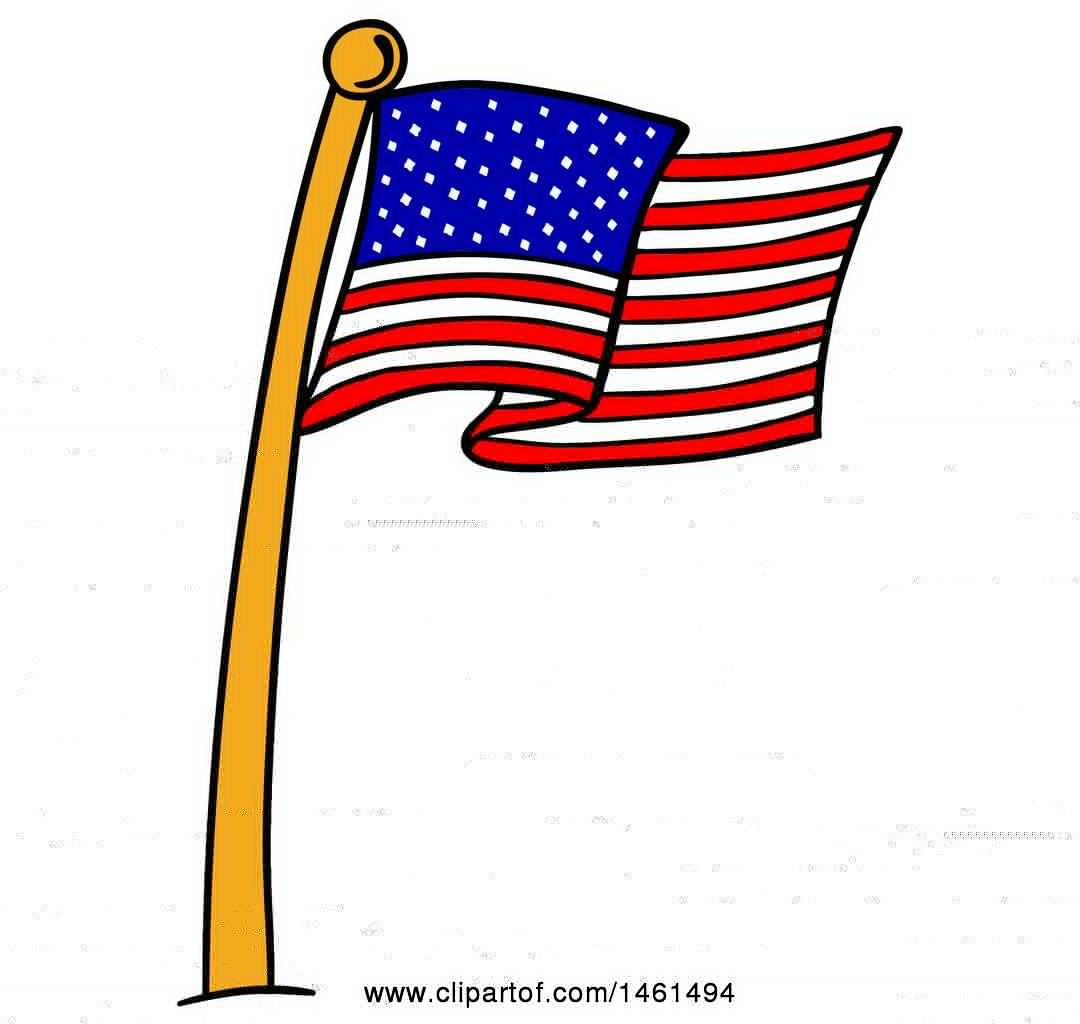 Cartoon American Flag Clipart | Free download on ClipArtMag