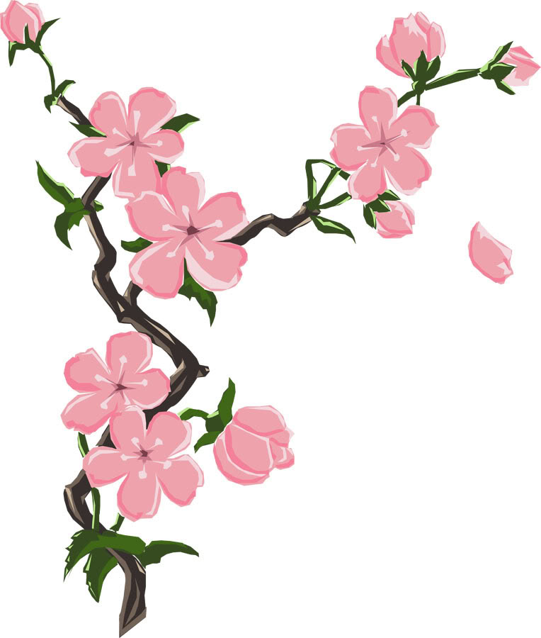 Cartoon Cherry Blossom Tree Clipart | Free download on ...