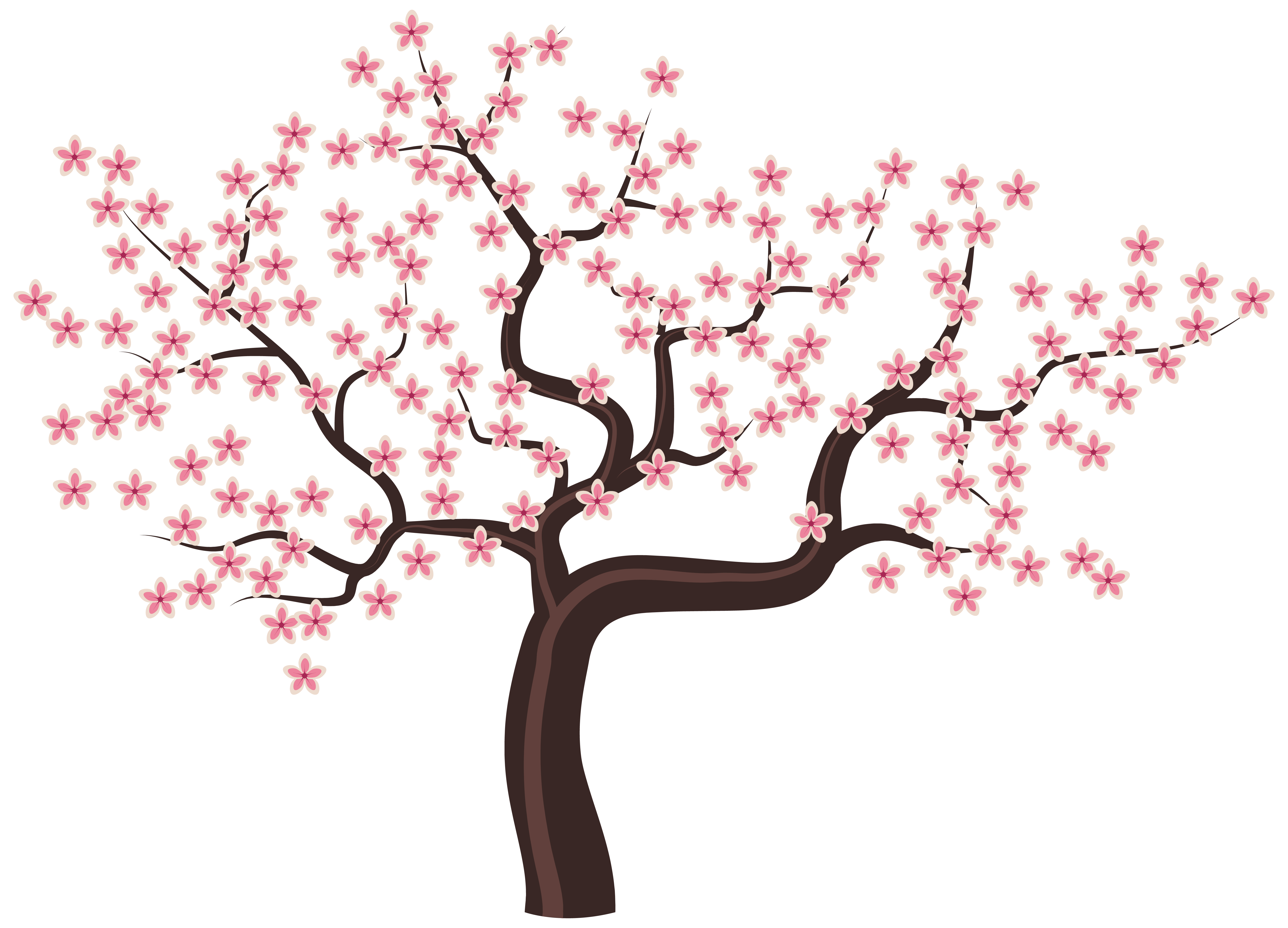 Cartoon Cherry Blossom Tree Clipart Free download on ClipArtMag
