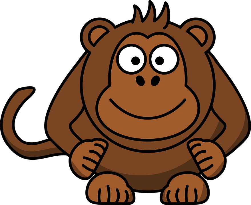 21+ Kartun hewan gambar vektor monyet funny download