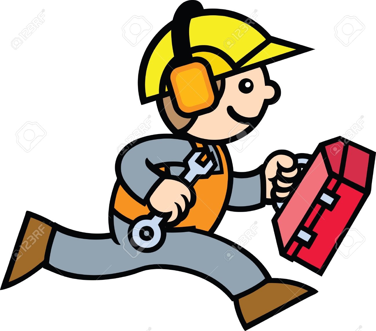 Cartoon Construction Worker Clipart | Free download on ClipArtMag