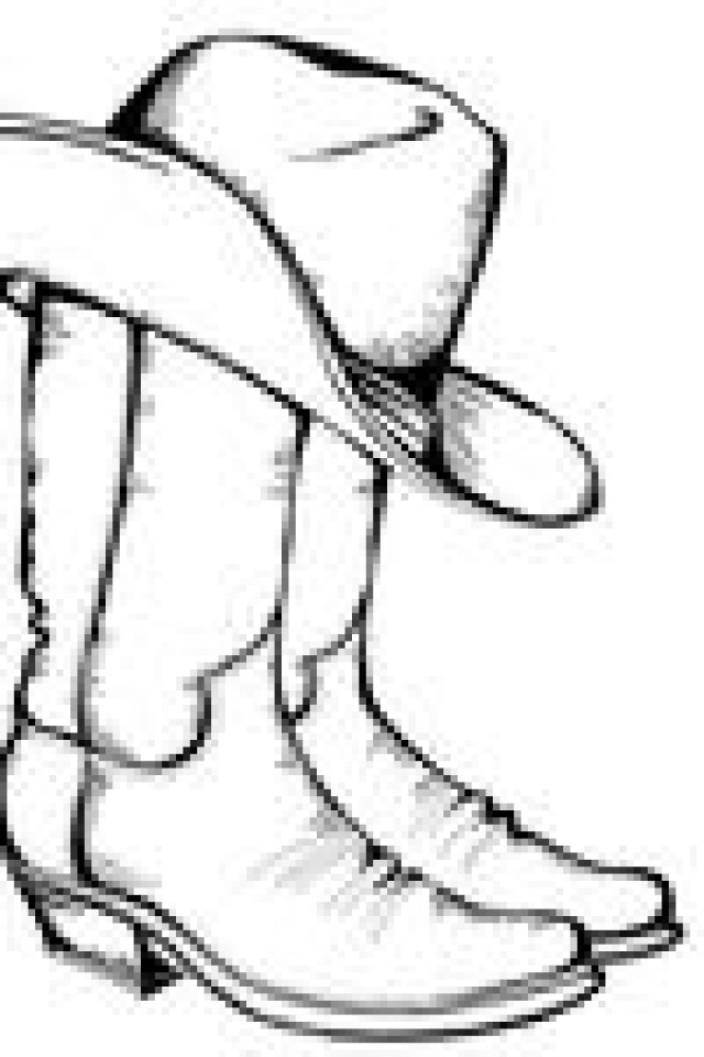 Cartoon Cowboy Boot | Free download on ClipArtMag