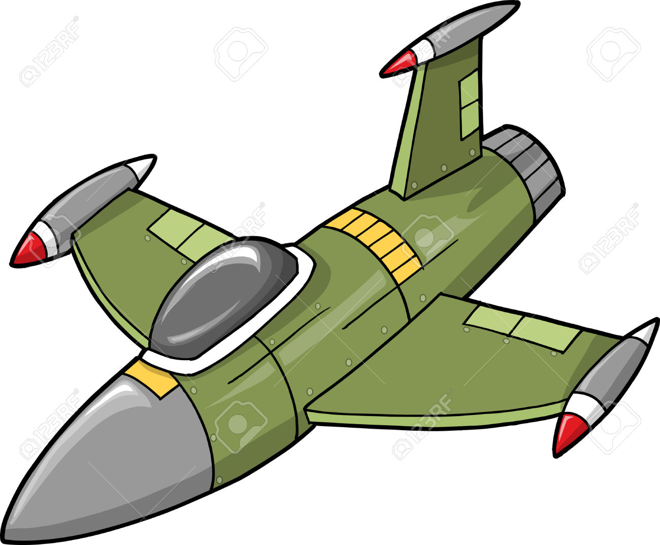 cartoon fighter jet clipart