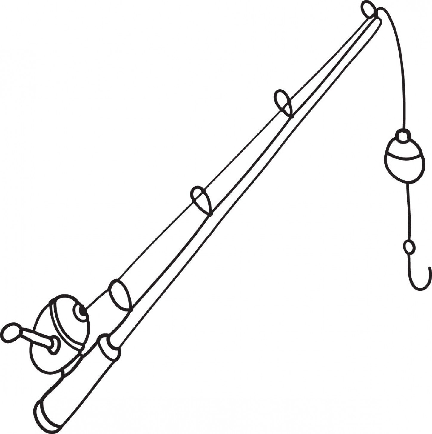 Cartoon Fishing Rod Free download on ClipArtMag