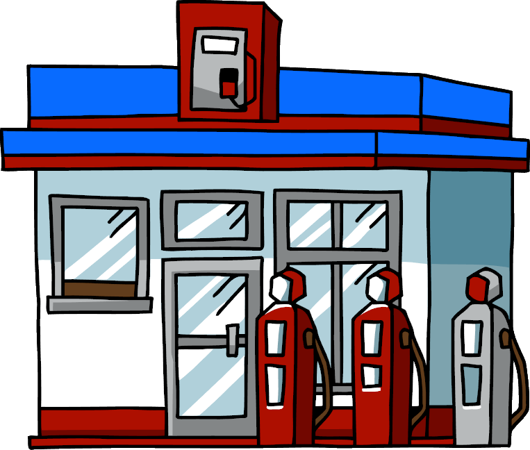 Cartoon Gas Station Clipart | Free download on ClipArtMag