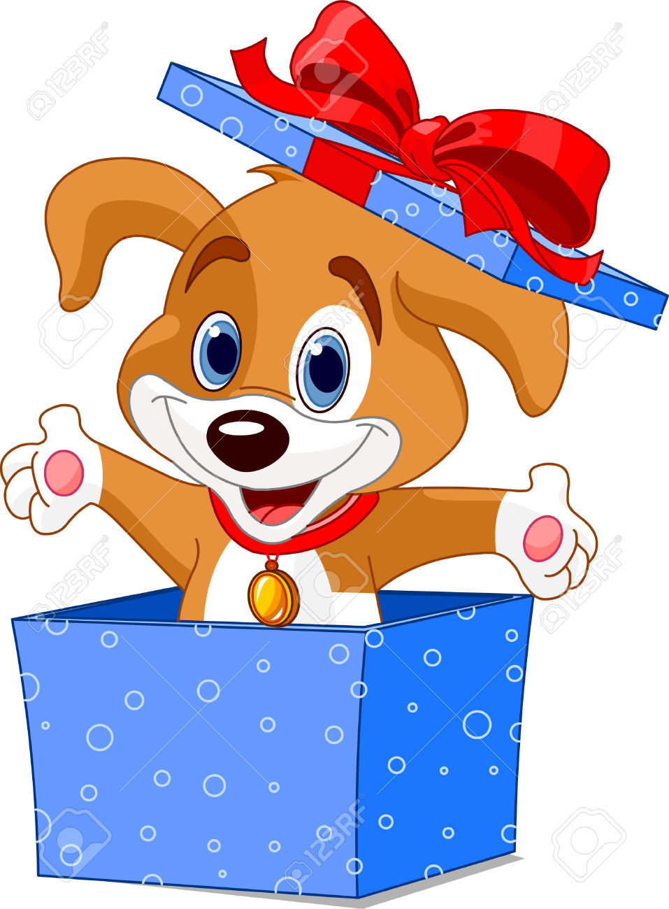Cartoon Gift Box Clipart Free download on ClipArtMag