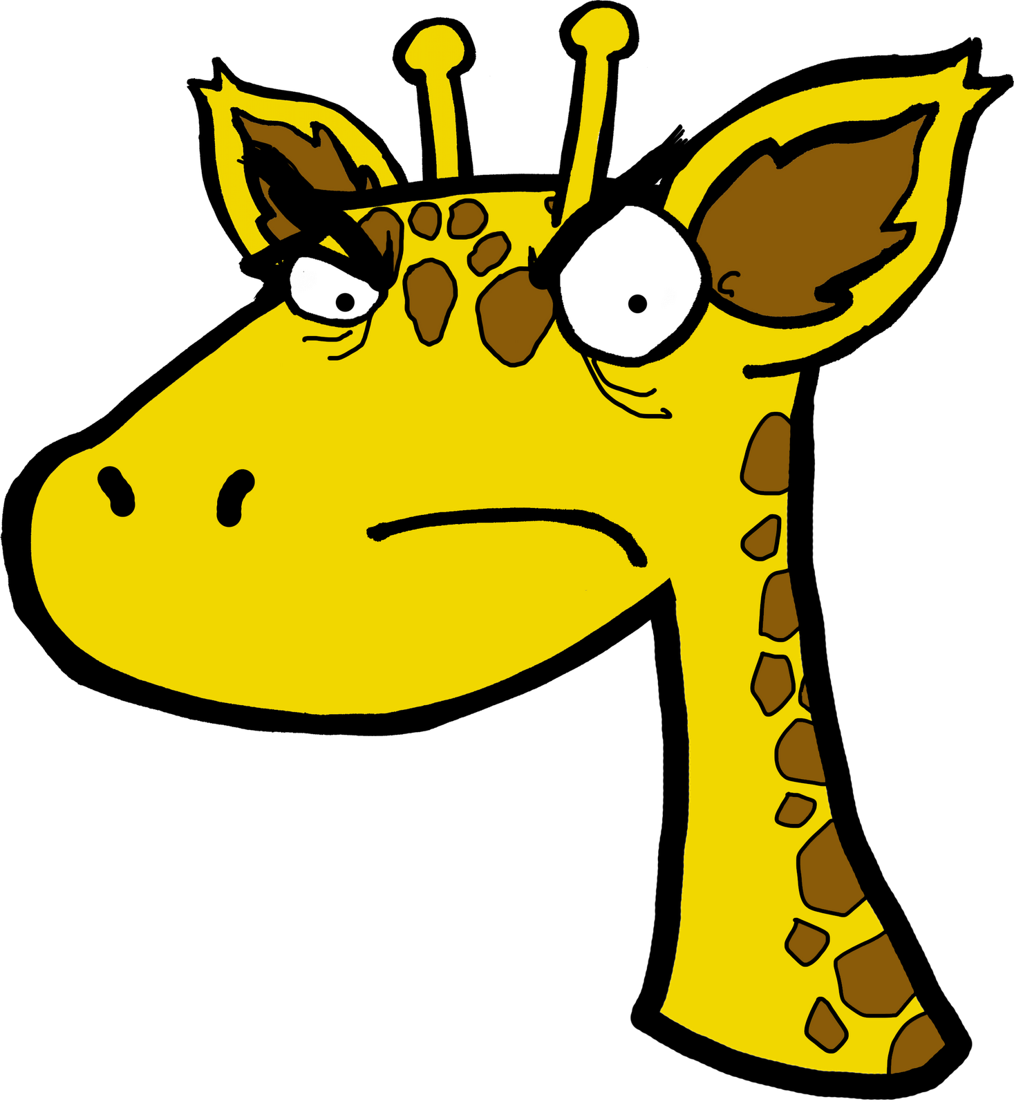 Cartoon Giraffe Face Clipart | Free download on ClipArtMag