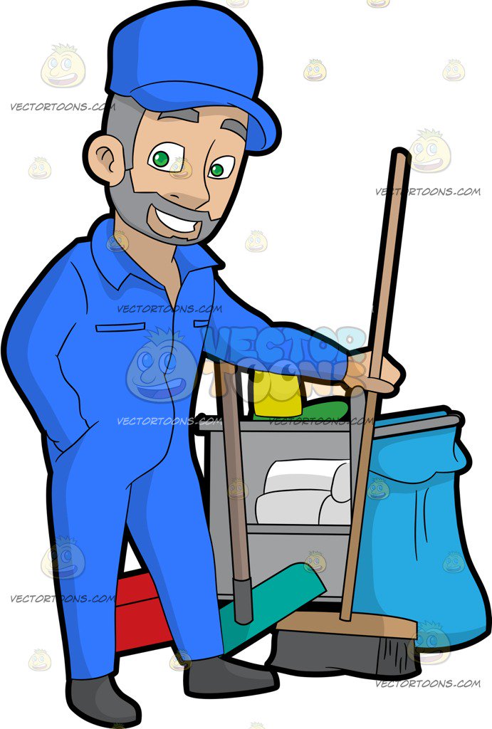 Cartoon Janitor Clipart | Free download on ClipArtMag