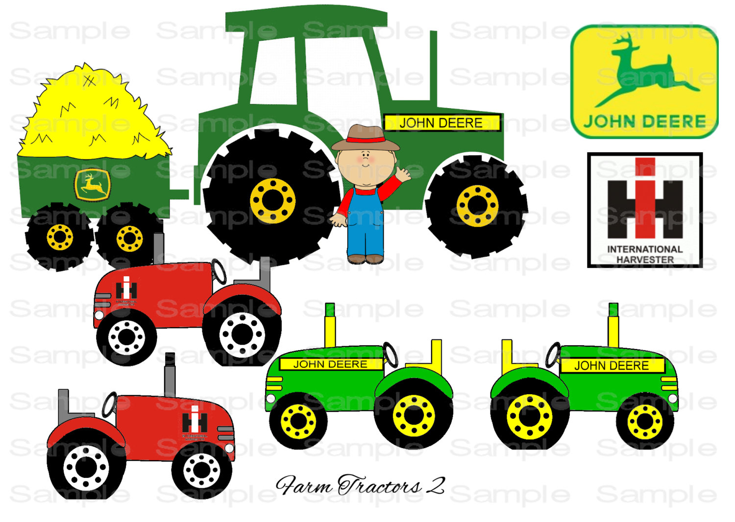 toy tractor cartoon