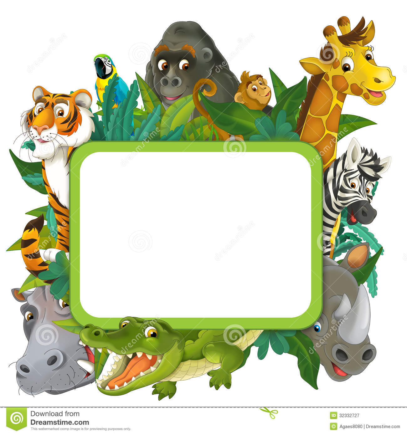 Cartoon Jungle Animals Clipart | Free download on ClipArtMag