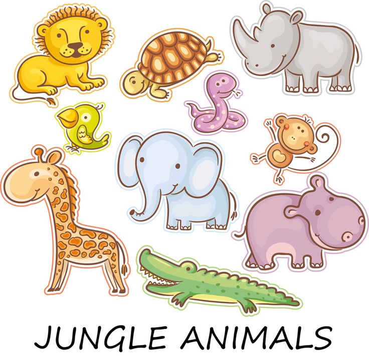 Cartoon Jungle Animals Clipart | Free download on ClipArtMag