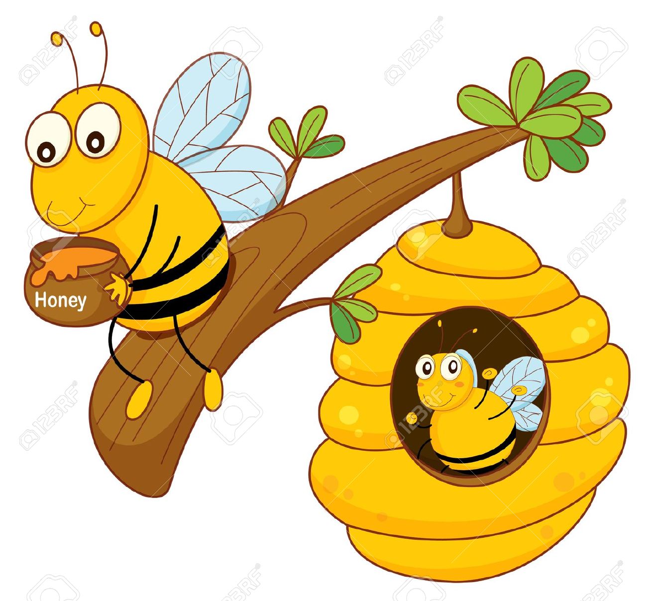 Cartoon Pictures Of Bee Hives | Free download on ClipArtMag