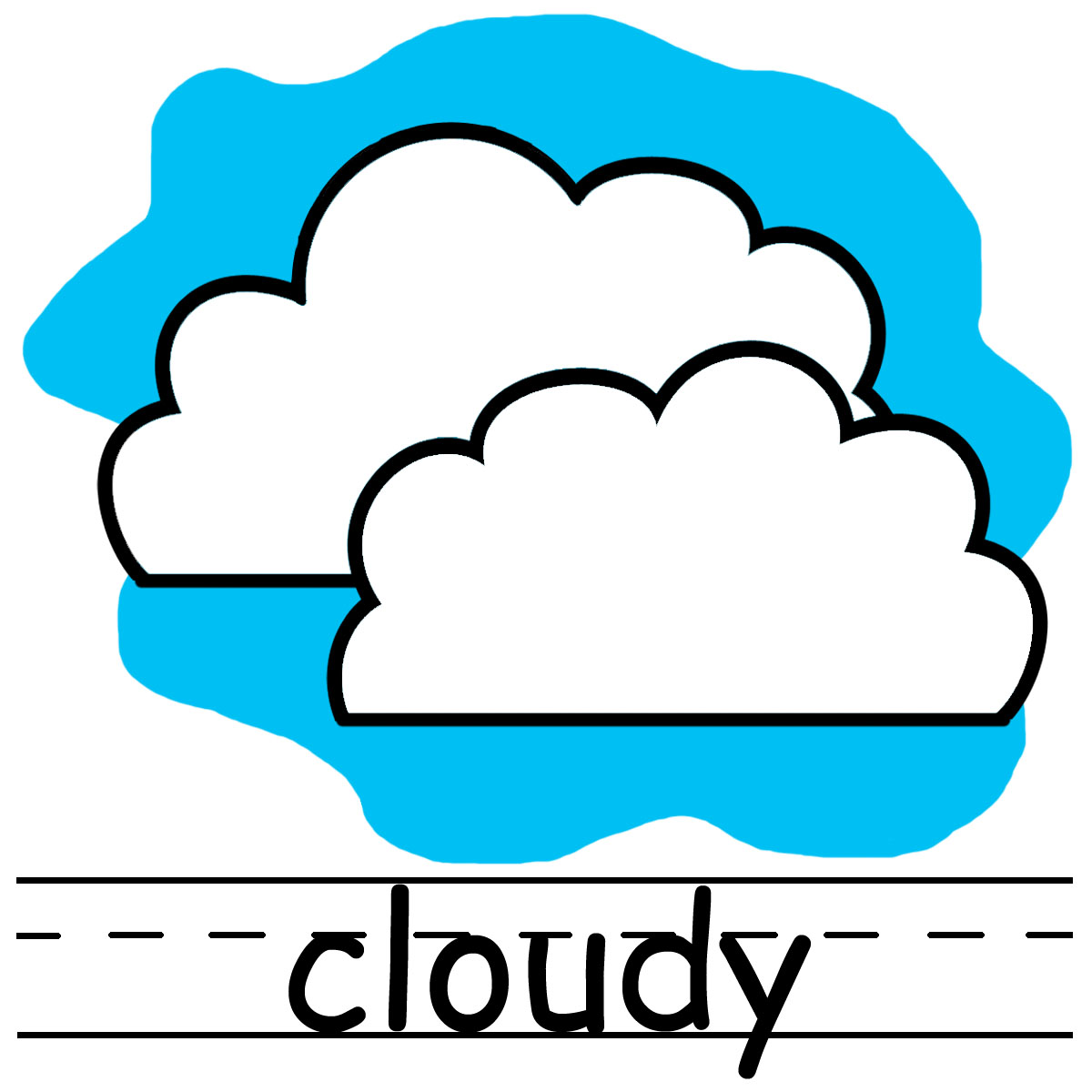 cartoon rain clouds clipart