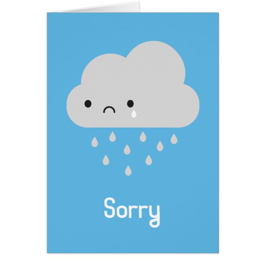 cartoon rainy cloud