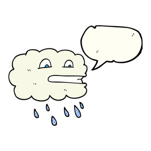 Cartoon Rainy Cloud | Free download on ClipArtMag