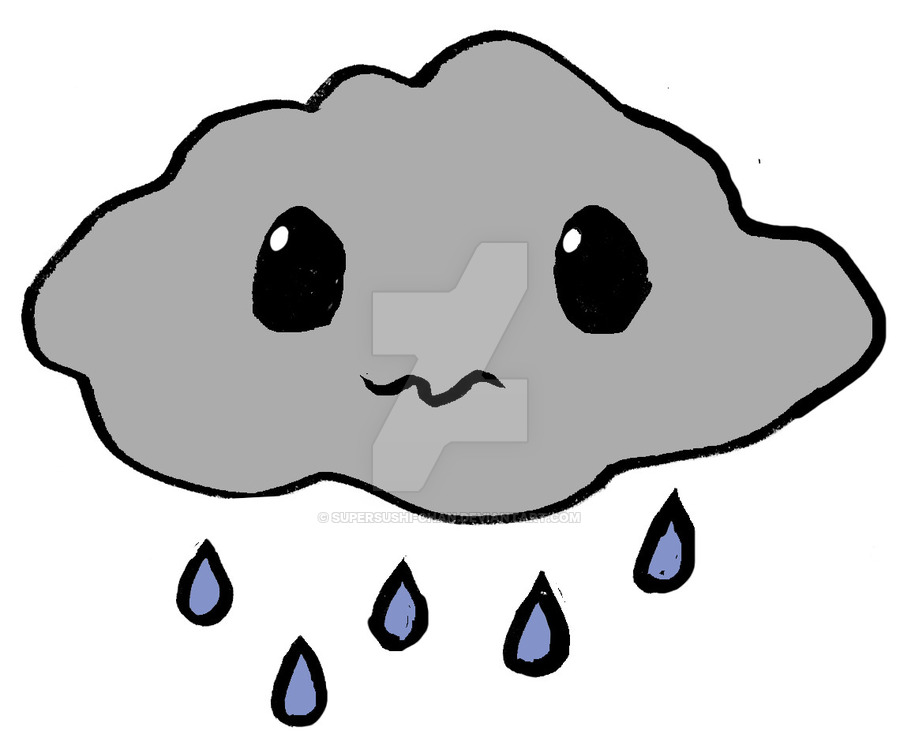 Cartoon Rainy Cloud | Free download on ClipArtMag