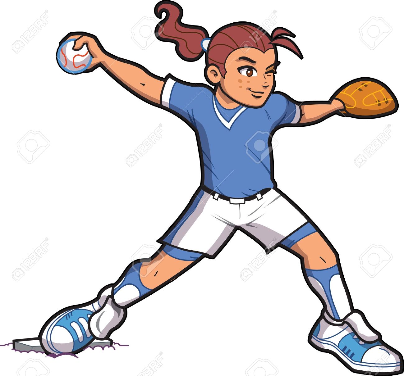 Cartoon Softball Clipart | Free download on ClipArtMag