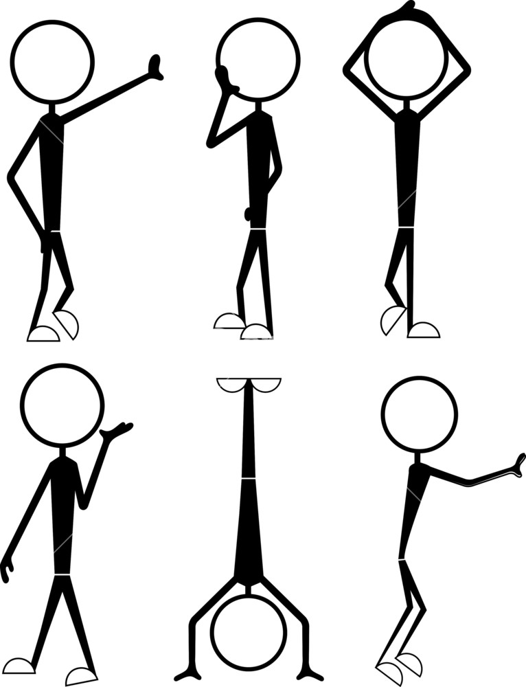 Cartoon Stick People | Free download on ClipArtMag