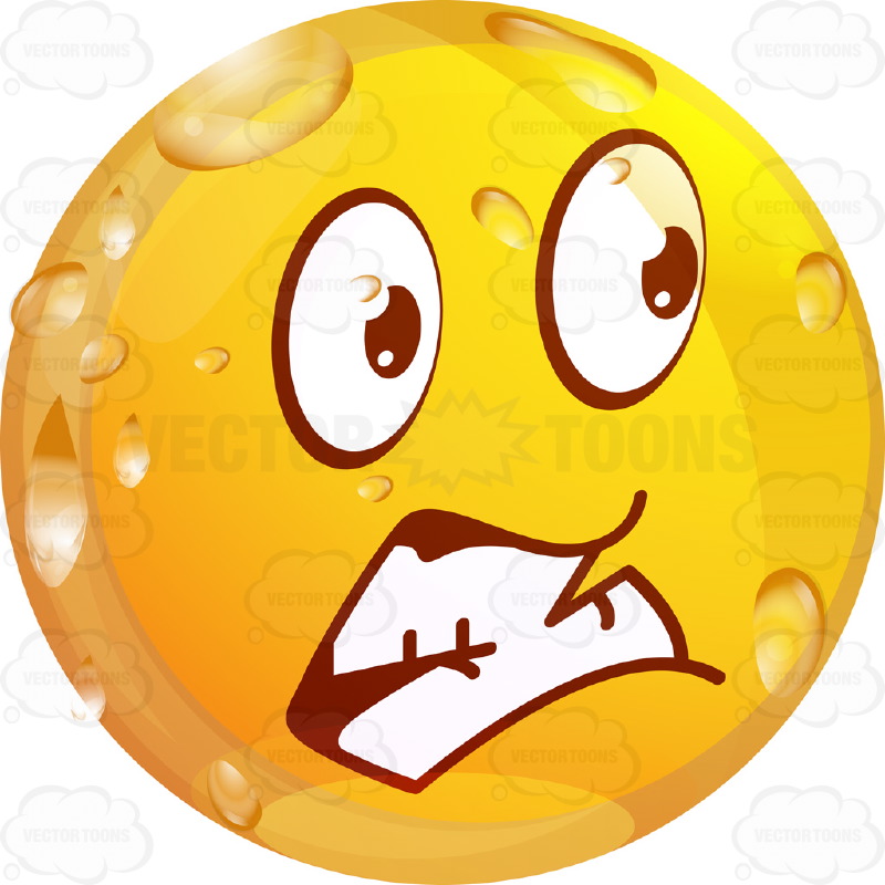 cartoon surprised face clipart