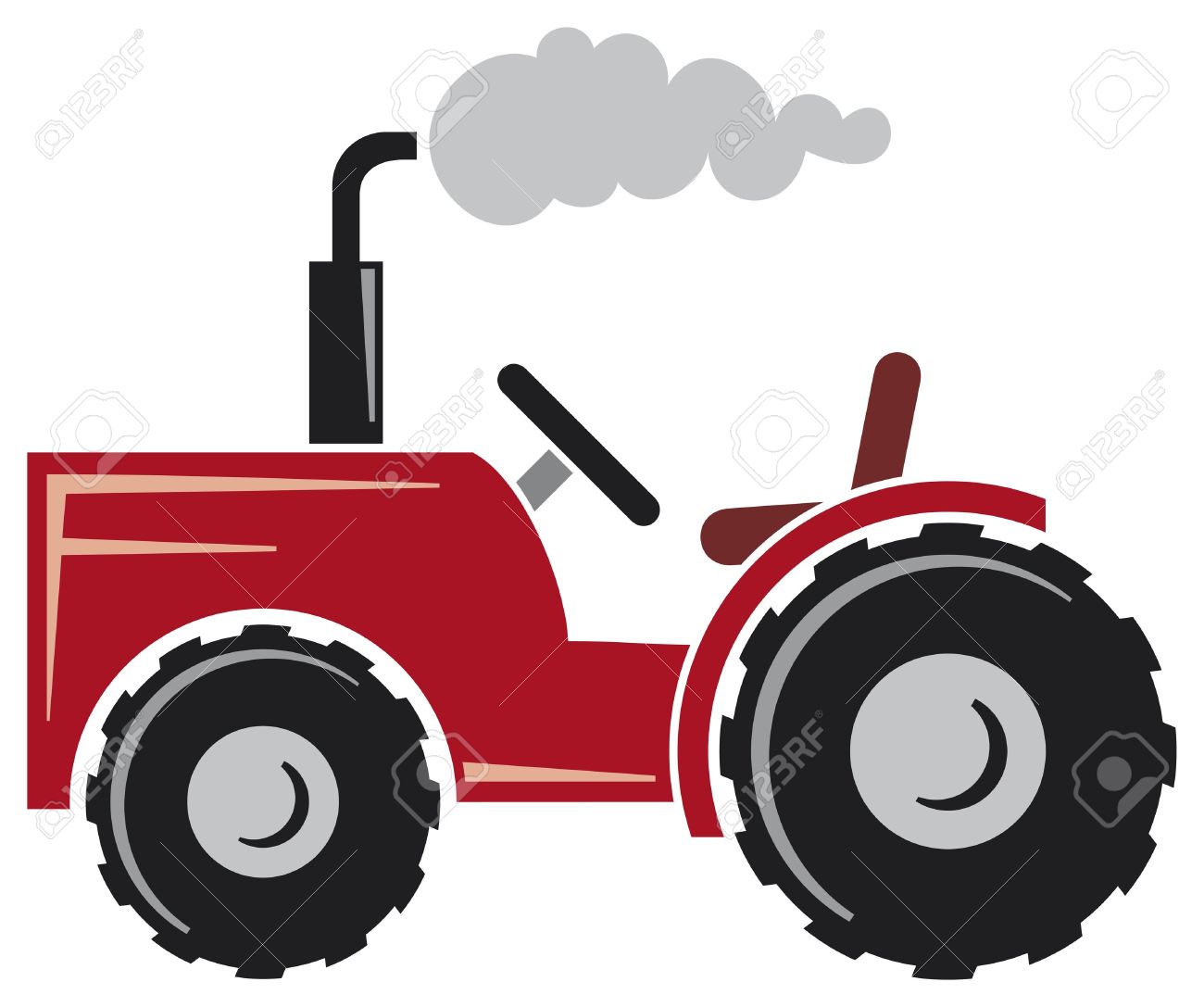 Cartoon Tractor Clipart | Free download on ClipArtMag