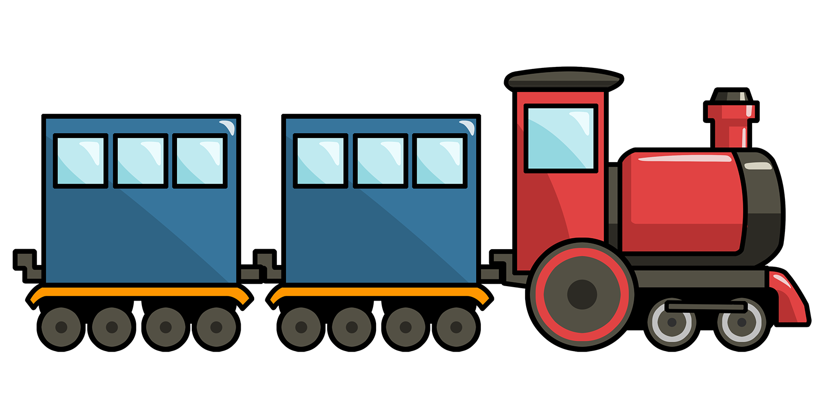 train cartoon wali train