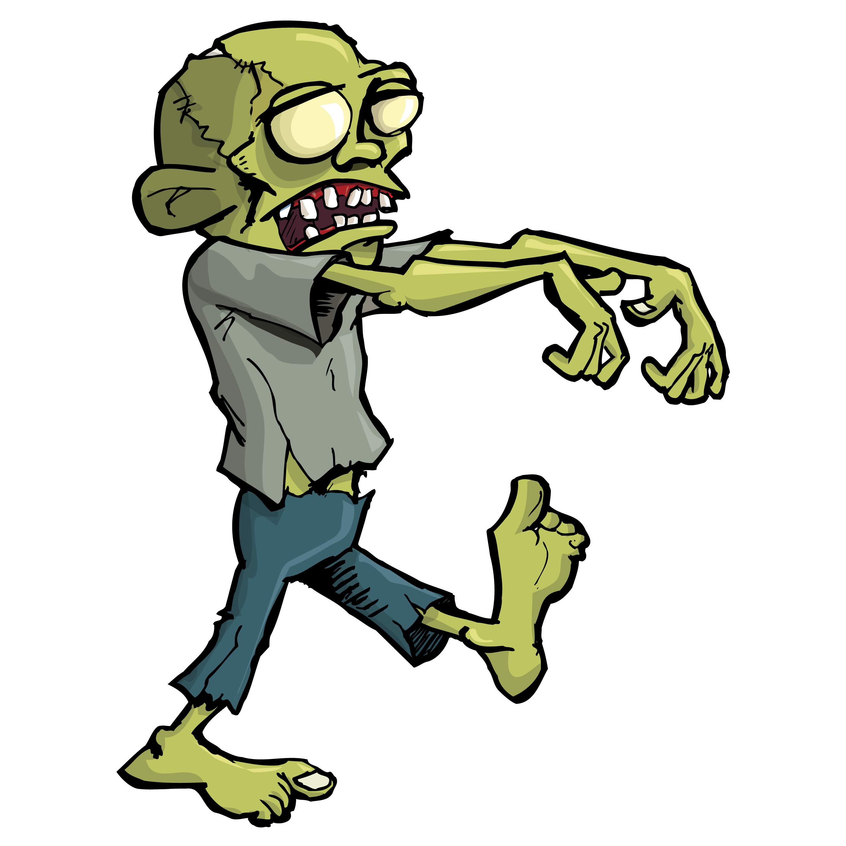 Cartoon Zombie Clipart Free download on ClipArtMag