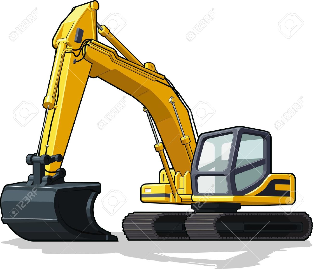 Cat Excavator Clipart Free download on ClipArtMag