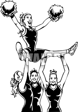 Cheer Stunt Clipart | Free download on ClipArtMag