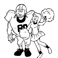 cheerleader drawing